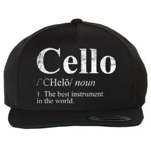 The Best Instrut In The World Cello Great Gift Wool Snapback Cap