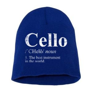 The Best Instrut In The World Cello Great Gift Short Acrylic Beanie