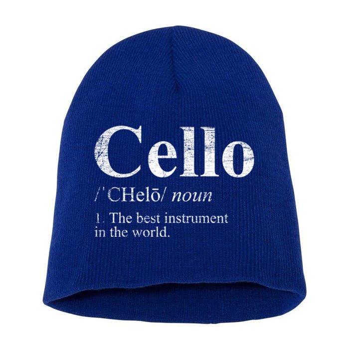 The Best Instrut In The World Cello Great Gift Short Acrylic Beanie