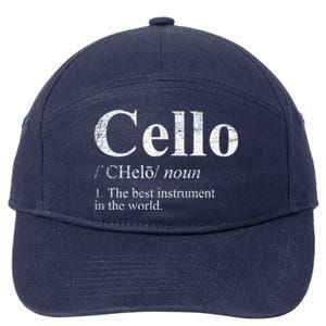 The Best Instrut In The World Cello Great Gift 7-Panel Snapback Hat