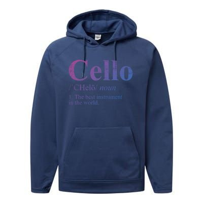 The Best Instrut In The World Cello Great Gift Performance Fleece Hoodie