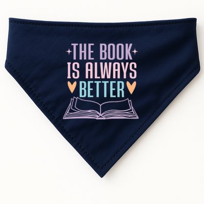 The Book Is Always Better Books Lover USA-Made Doggie Bandana