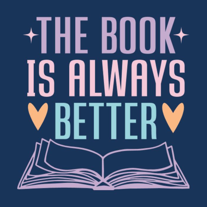The Book Is Always Better Books Lover 16 in Basic Backpack
