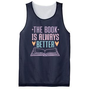 The Book Is Always Better Books Lover Mesh Reversible Basketball Jersey Tank