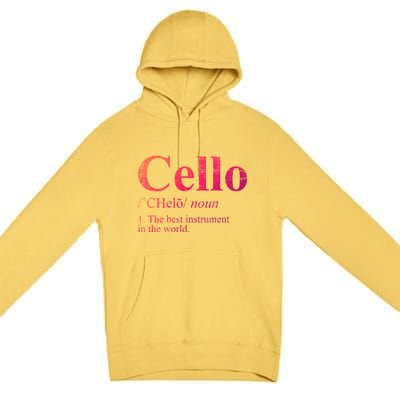 The Best Instrut In The World Cello Great Gift Premium Pullover Hoodie