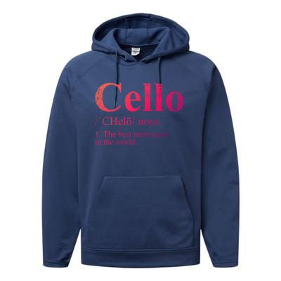 The Best Instrut In The World Cello Great Gift Performance Fleece Hoodie