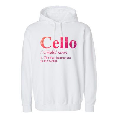 The Best Instrut In The World Cello Great Gift Garment-Dyed Fleece Hoodie