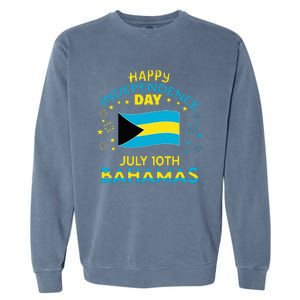 The Bahamas Independence Day Bahamian Pride The Bahamas Flag Garment-Dyed Sweatshirt