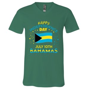 The Bahamas Independence Day Bahamian Pride The Bahamas Flag V-Neck T-Shirt