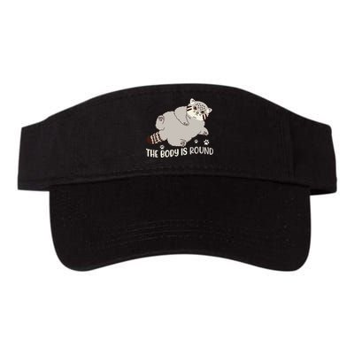 The Body Is Round Pallas Cat Funny Cute Pallas Cat Lover Visor