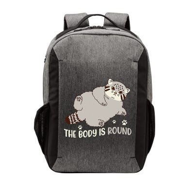 The Body Is Round Pallas Cat Funny Cute Pallas Cat Lover Vector Backpack