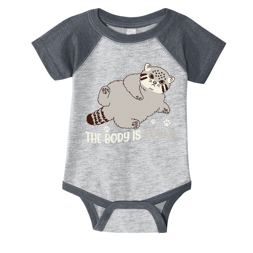 The Body Is Round Pallas Cat Funny Cute Pallas Cat Lover Infant Baby Jersey Bodysuit