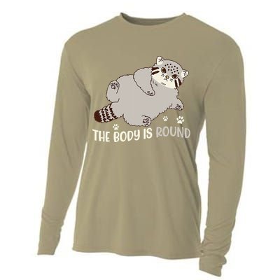 The Body Is Round Pallas Cat Funny Cute Pallas Cat Lover Cooling Performance Long Sleeve Crew