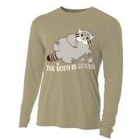 The Body Is Round Pallas Cat Funny Cute Pallas Cat Lover Cooling Performance Long Sleeve Crew