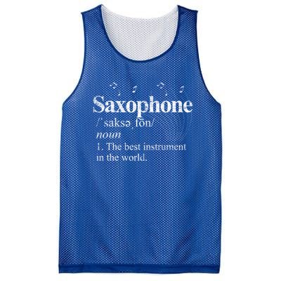 The Best Instrut In The World Saxophone Gift Mesh Reversible Basketball Jersey Tank