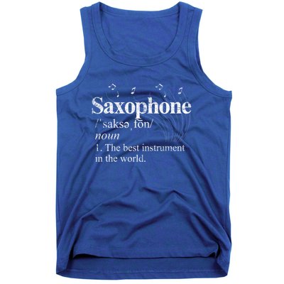 The Best Instrut In The World Saxophone Gift Tank Top