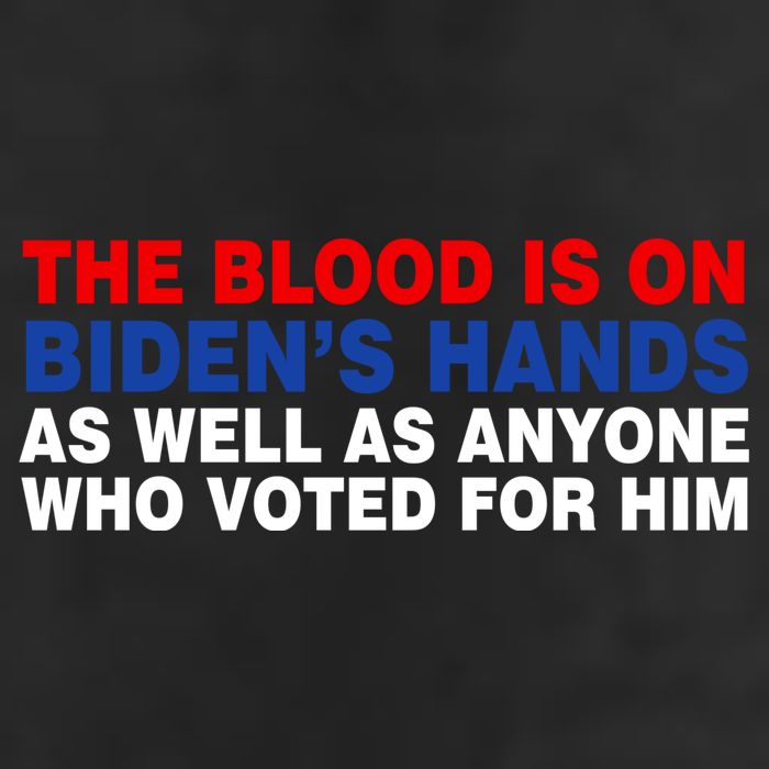 The Blood Is On Biden's Hands 11oz C Handle Ceramic Mug