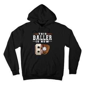 The Baller Is Now Baseball Player Lover Trending Gift Idea Hoodie