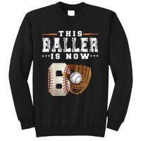 The Baller Is Now Baseball Player Lover Trending Gift Idea Sweatshirt