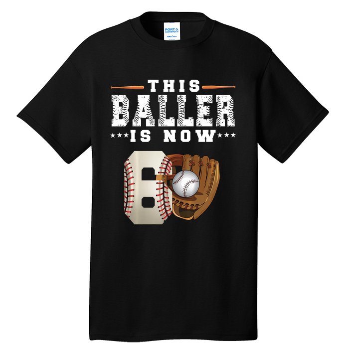 The Baller Is Now Baseball Player Lover Trending Gift Idea Tall T-Shirt