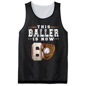 The Baller Is Now Baseball Player Lover Trending Gift Idea Mesh Reversible Basketball Jersey Tank