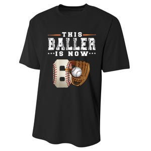 The Baller Is Now Baseball Player Lover Trending Gift Idea Performance Sprint T-Shirt