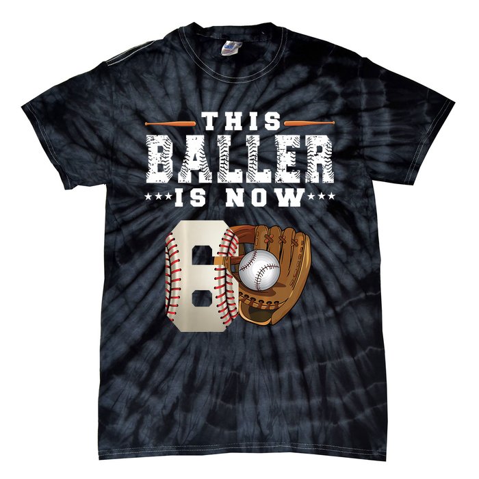 The Baller Is Now Baseball Player Lover Trending Gift Idea Tie-Dye T-Shirt