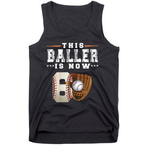 The Baller Is Now Baseball Player Lover Trending Gift Idea Tank Top