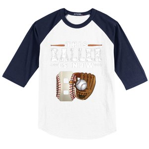 The Baller Is Now Baseball Player Lover Trending Gift Idea Baseball Sleeve Shirt