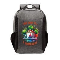 This Body Is A Homebody Funny Introvert Meditation Design Vector Backpack