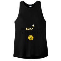 The Buzz Is Not From The Bees Ladies PosiCharge Tri-Blend Wicking Tank