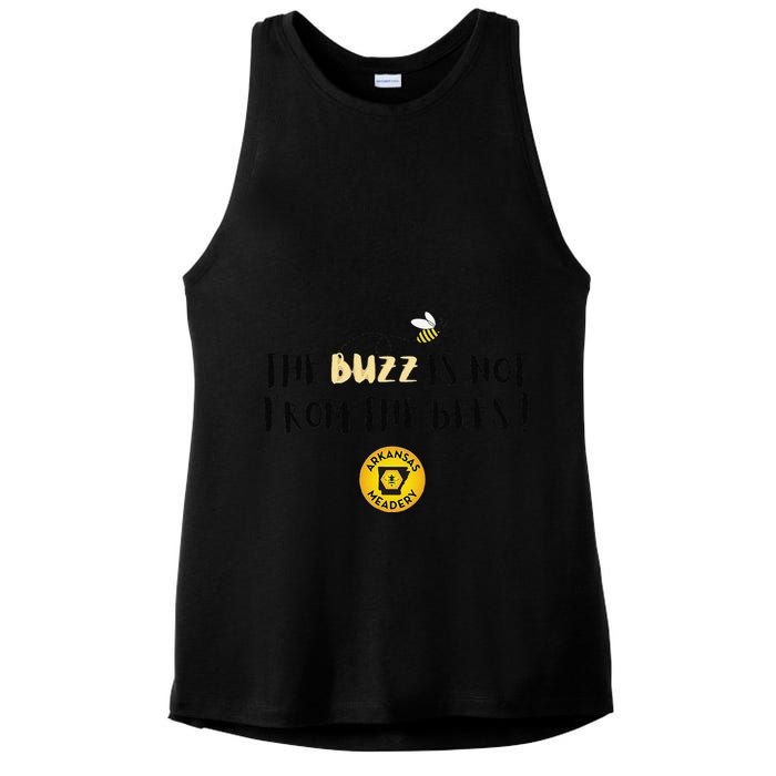 The Buzz Is Not From The Bees Ladies PosiCharge Tri-Blend Wicking Tank