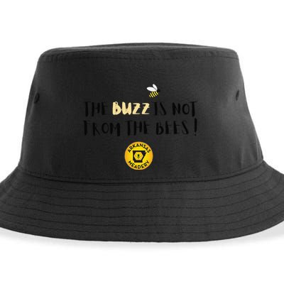 The Buzz Is Not From The Bees Sustainable Bucket Hat