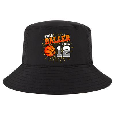 This Baller Is Now 12 Basketball 12th Birthday Party Cool Comfort Performance Bucket Hat