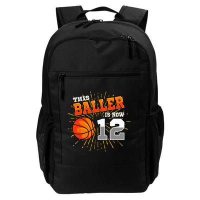 This Baller Is Now 12 Basketball 12th Birthday Party Backpack