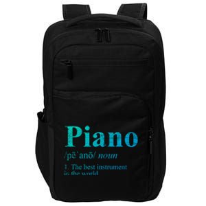 The Best Instrut In The World Piano Gift Impact Tech Backpack