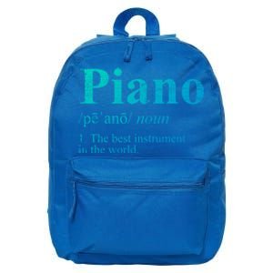 The Best Instrut In The World Piano Gift 16 in Basic Backpack