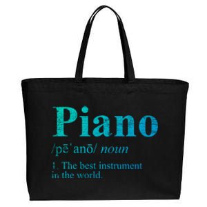 The Best Instrut In The World Piano Gift Cotton Canvas Jumbo Tote