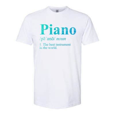 The Best Instrut In The World Piano Gift Softstyle CVC T-Shirt