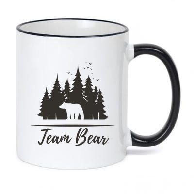 Team Bear I Choose The Bear 11oz Black Color Changing Mug