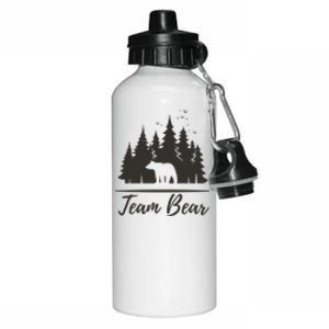 Team Bear I Choose The Bear Aluminum Water Bottle