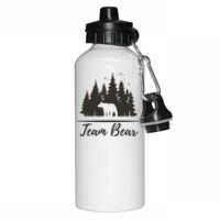 Team Bear I Choose The Bear Aluminum Water Bottle