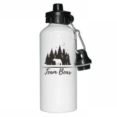 Team Bear I Choose The Bear Aluminum Water Bottle 