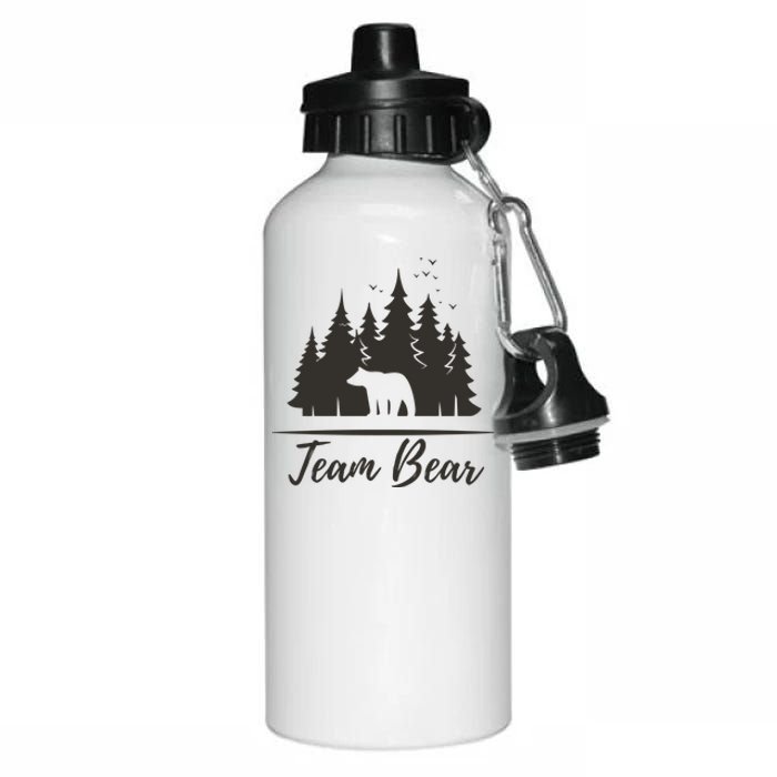 Team Bear I Choose The Bear Aluminum Water Bottle