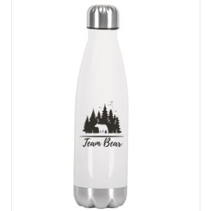 Team Bear I Choose The Bear Stainless Steel Insulated Water Bottle