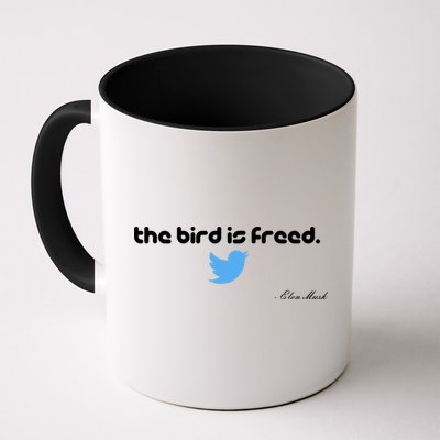 The Bird Is Freed Musk Quote Mug