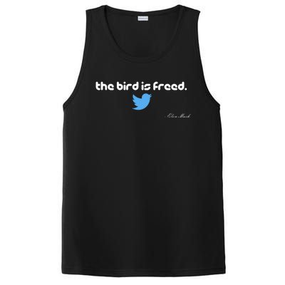 The Bird Is Freed Musk Quote PosiCharge Competitor Tank