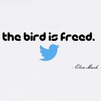 The Bird Is Freed Musk Quote Garment-Dyed Sweatshirt
