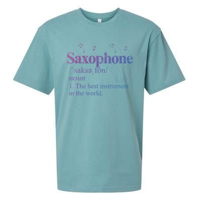 The Best Instrut In The World Saxophone Gift Sueded Cloud Jersey T-Shirt