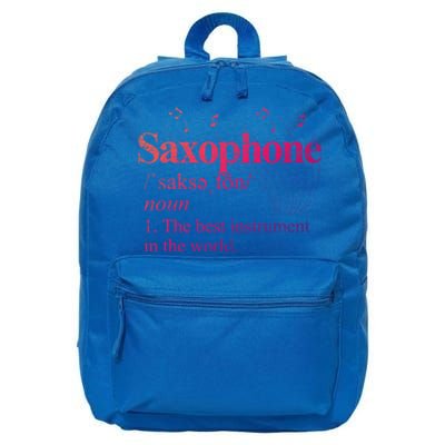 The Best Instrut In The World Saxophone Gift 16 in Basic Backpack